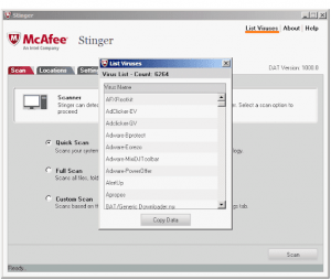 McAfee Stinger 12.2.0.438 Crack 2022 With Serial Key [Latest]